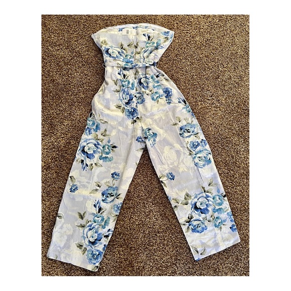 Willow Blue Floral Jumpsuit - Picture 4 of 10